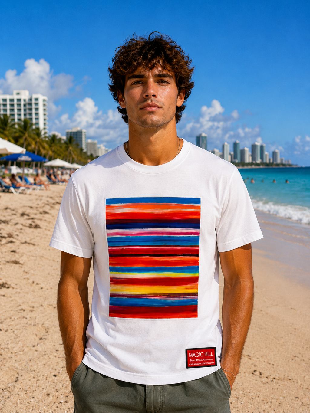100% Pima Cotton Art T-Shirt – Bruce Mishel Original Artwork – Unisex Graphic Tee