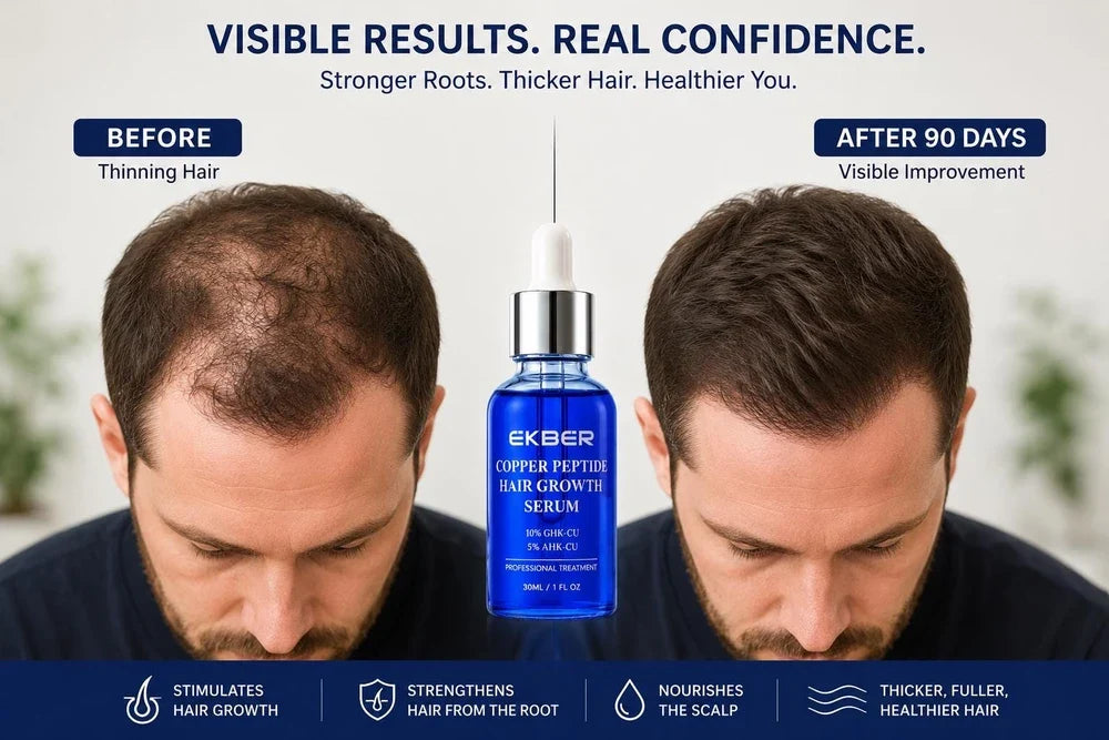 Copper Peptide Hair Serum for Fuller Looking Hair