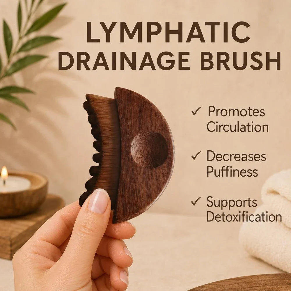 Lymphatic Contour Wood Face Brush