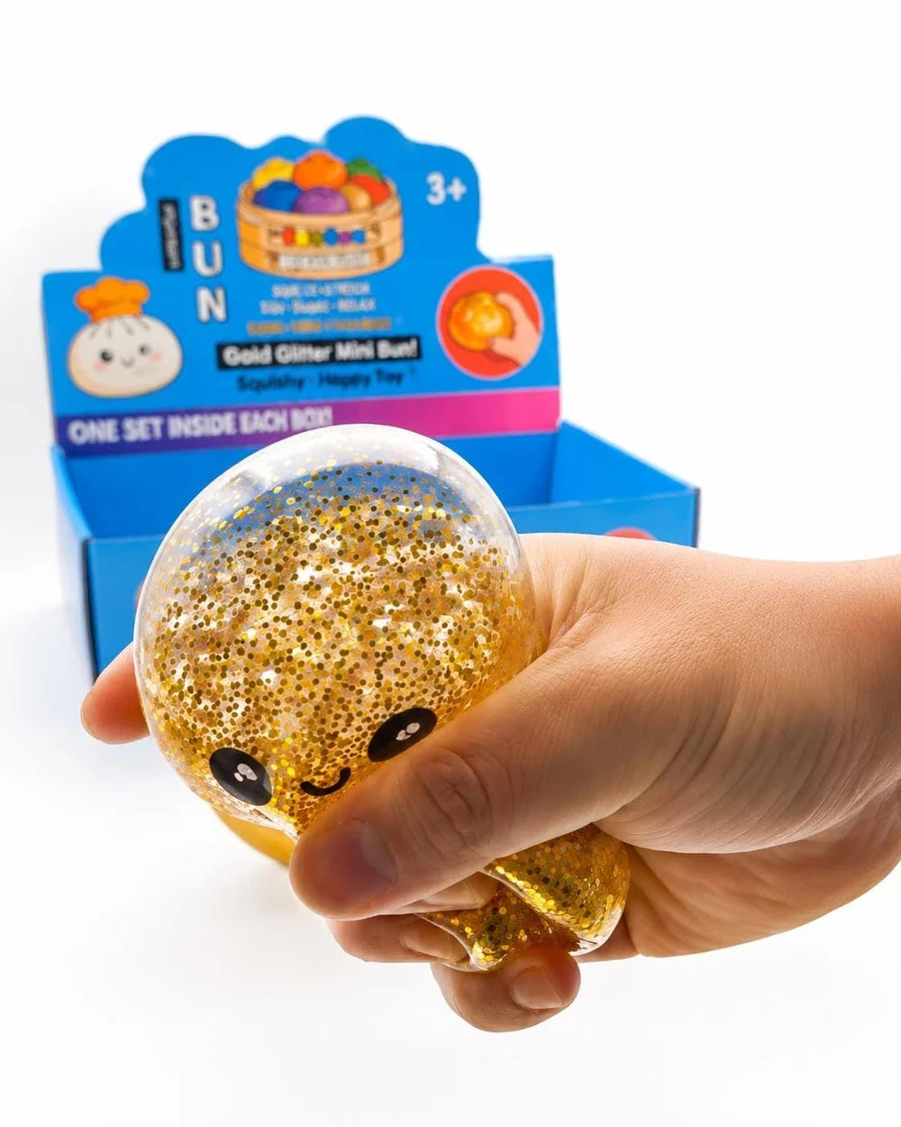 Glitter Squishy Bun Toy (One Squishy)