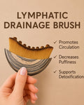 Lymphatic Drainage Face massage Brush Wood & Lucite