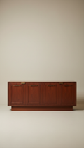 Rosewood credenza with tambour doors