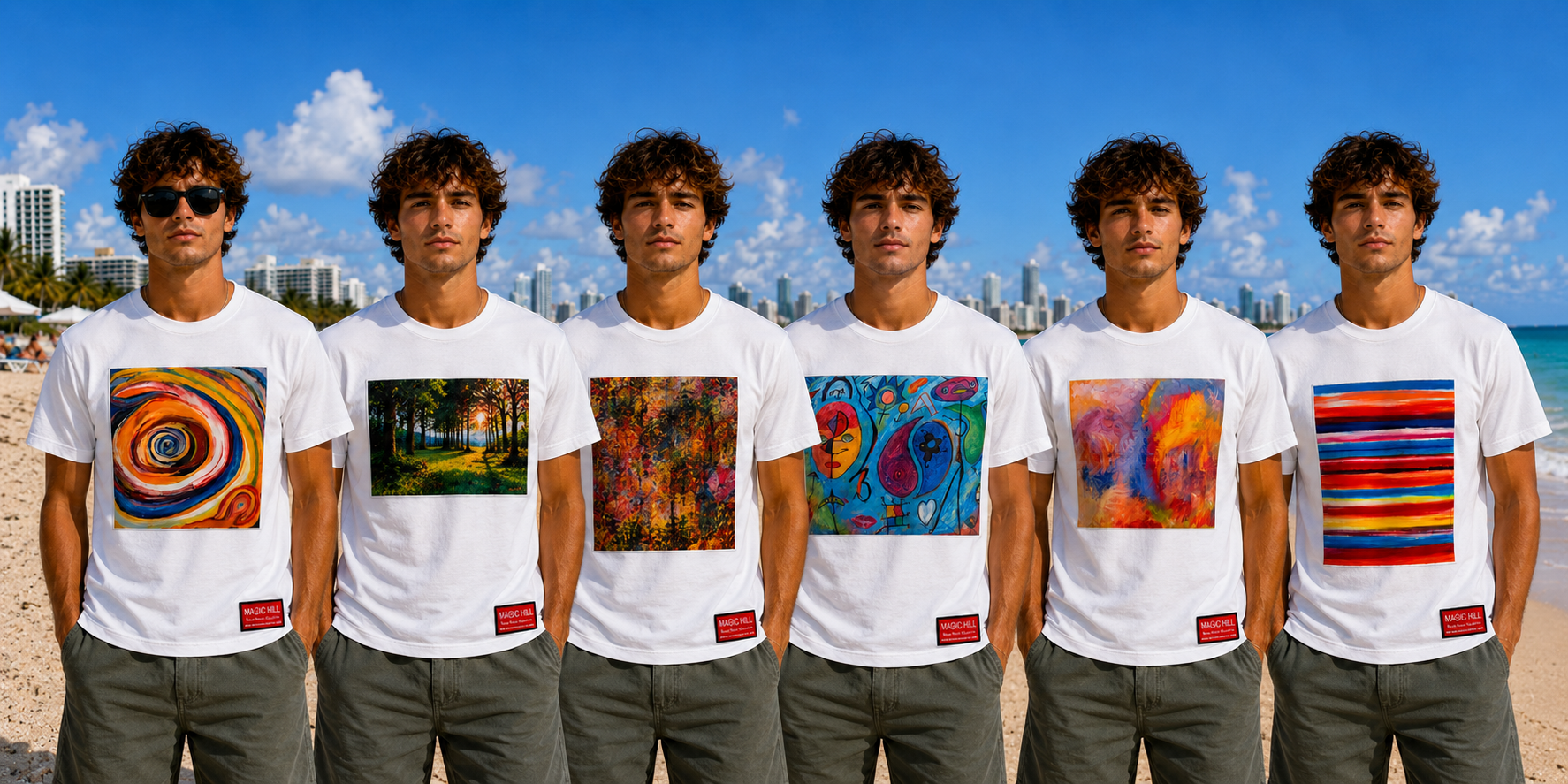 100% Pima Cotton Art T-Shirt – Bruce Mishel Original Artwork – Unisex