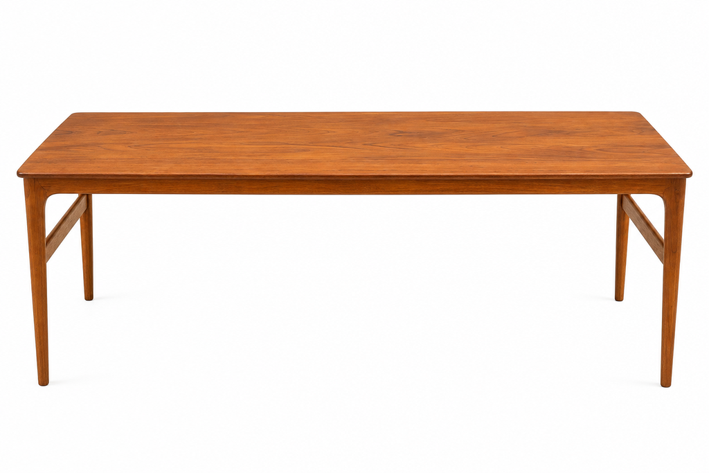 Authentic 1960s Danish Modern Teak Coffee Table – Made in Denmark