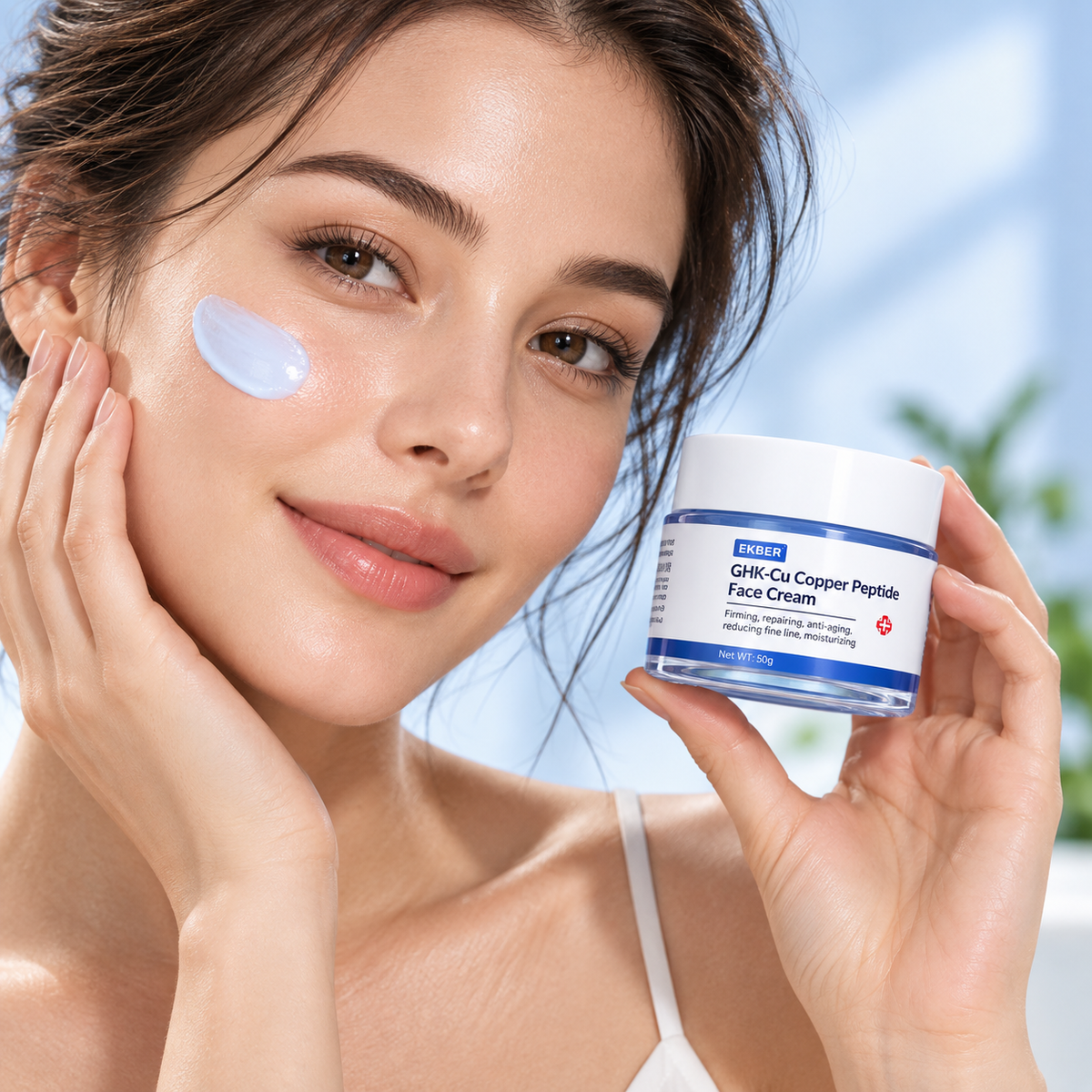GHK-Cu Copper Peptide Face Cream – Anti-Aging, Firming & Hydrating Moisturizer | 50g