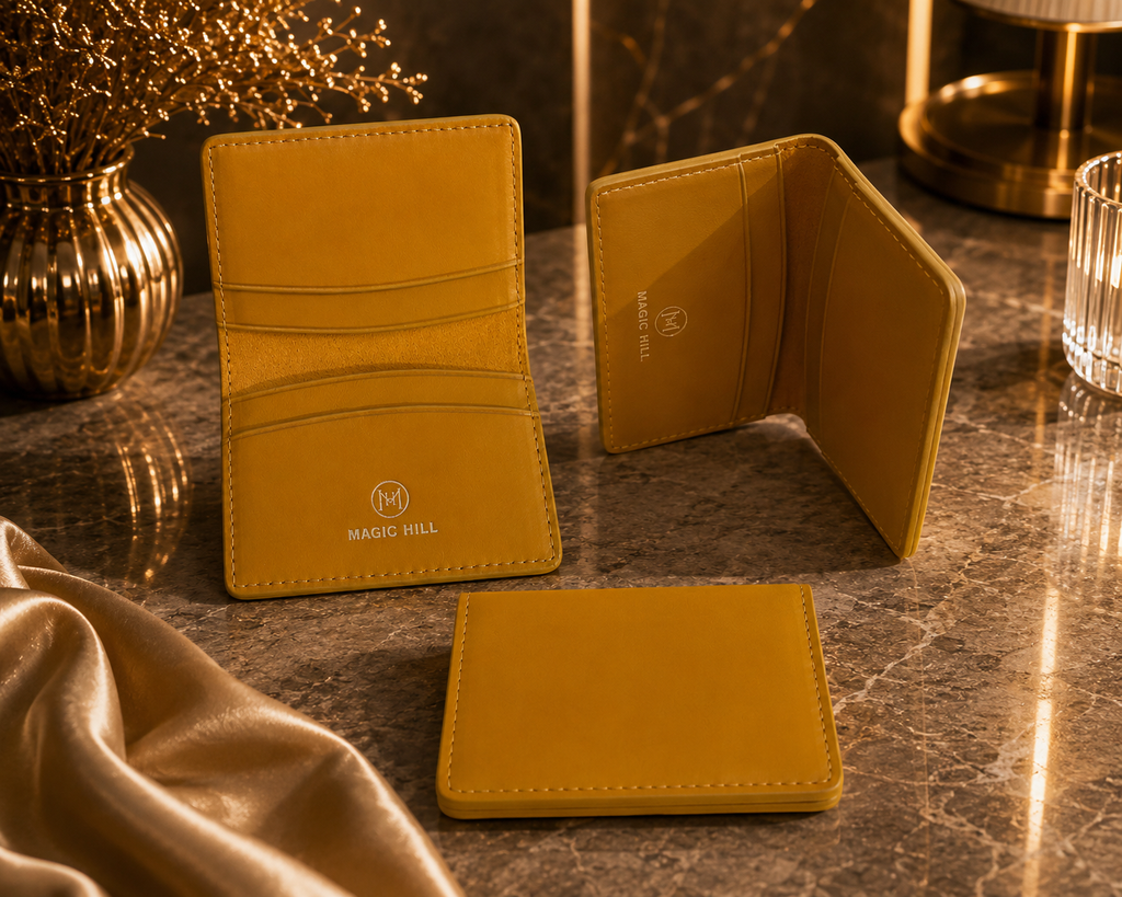 Magic Hill Italian Genuine Leather Card Wallet – Compact Unisex Wallet (Copy)