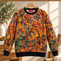 Bruce Mishell Art Collection – 100% Pima Cotton Abstract Print Sweater | Multicolor (Copy) (Copy) (Copy) (Copy) (Copy)