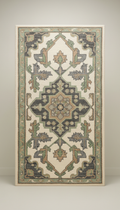 Persian wool rug hand-knotted motif