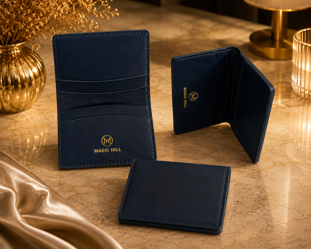 Magic Hill Italian Genuine Leather Card Wallet – Compact Unisex Wallet (Copy)
