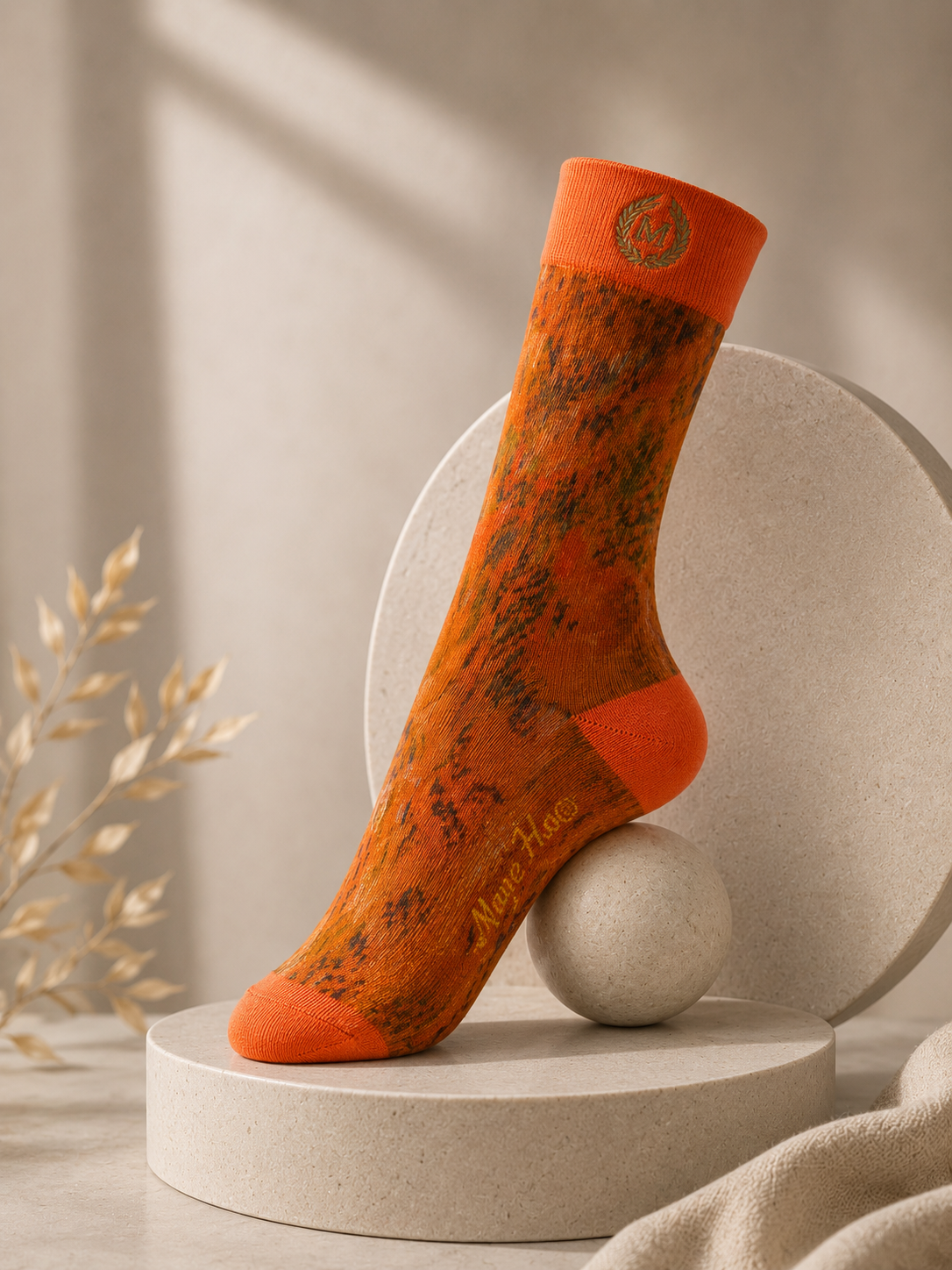 Bruce Mishell Art Unisex Cotton Blend Crew Socks – Colorful Wearable Art Collection