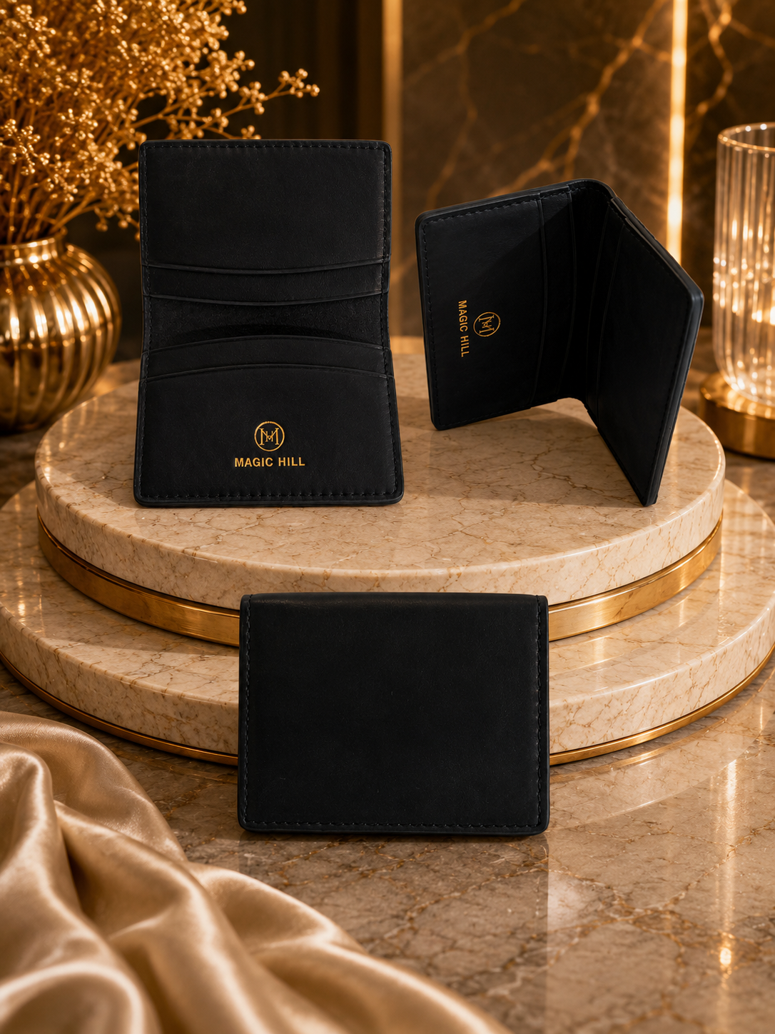 Magic Hill Italian Genuine Leather Card Wallet – Compact Unisex Wallet (Copy)
