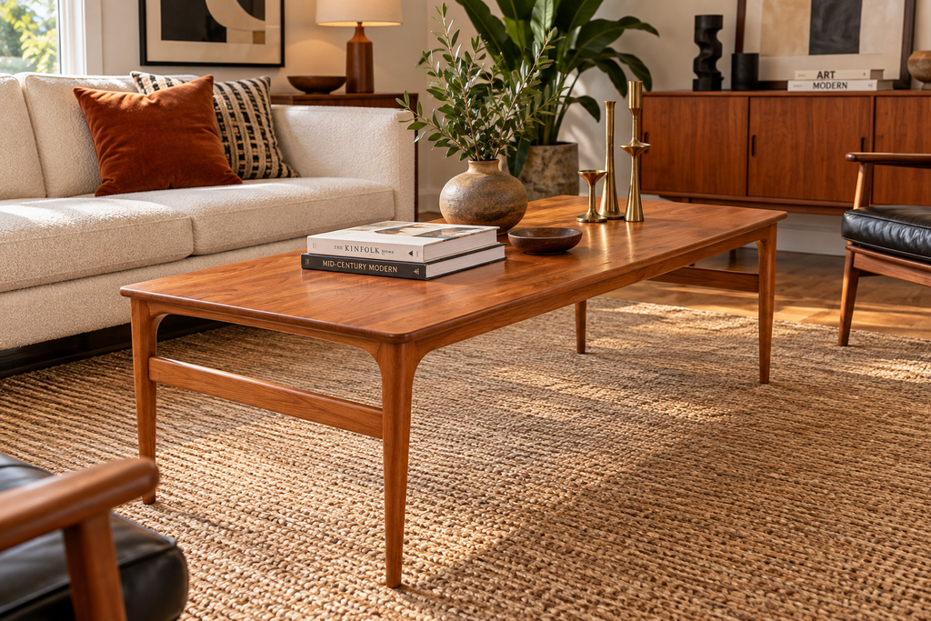 Authentic 1960s Danish Modern Teak Coffee Table – Made in Denmark