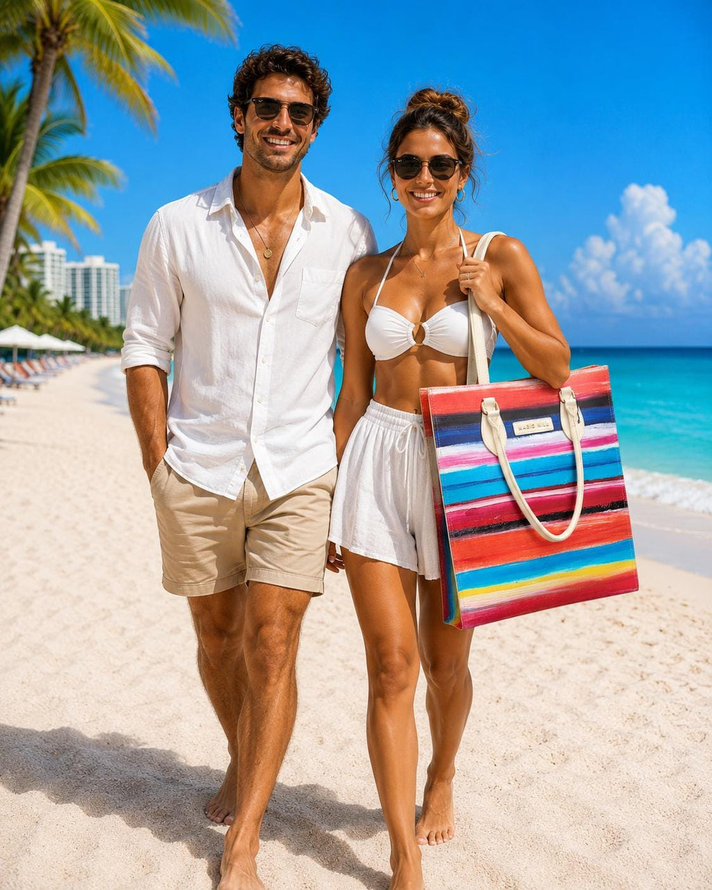 MAGIC HILL™ Bruce Mishell Art Vegan Leather Tote Bag – Designer Carryall