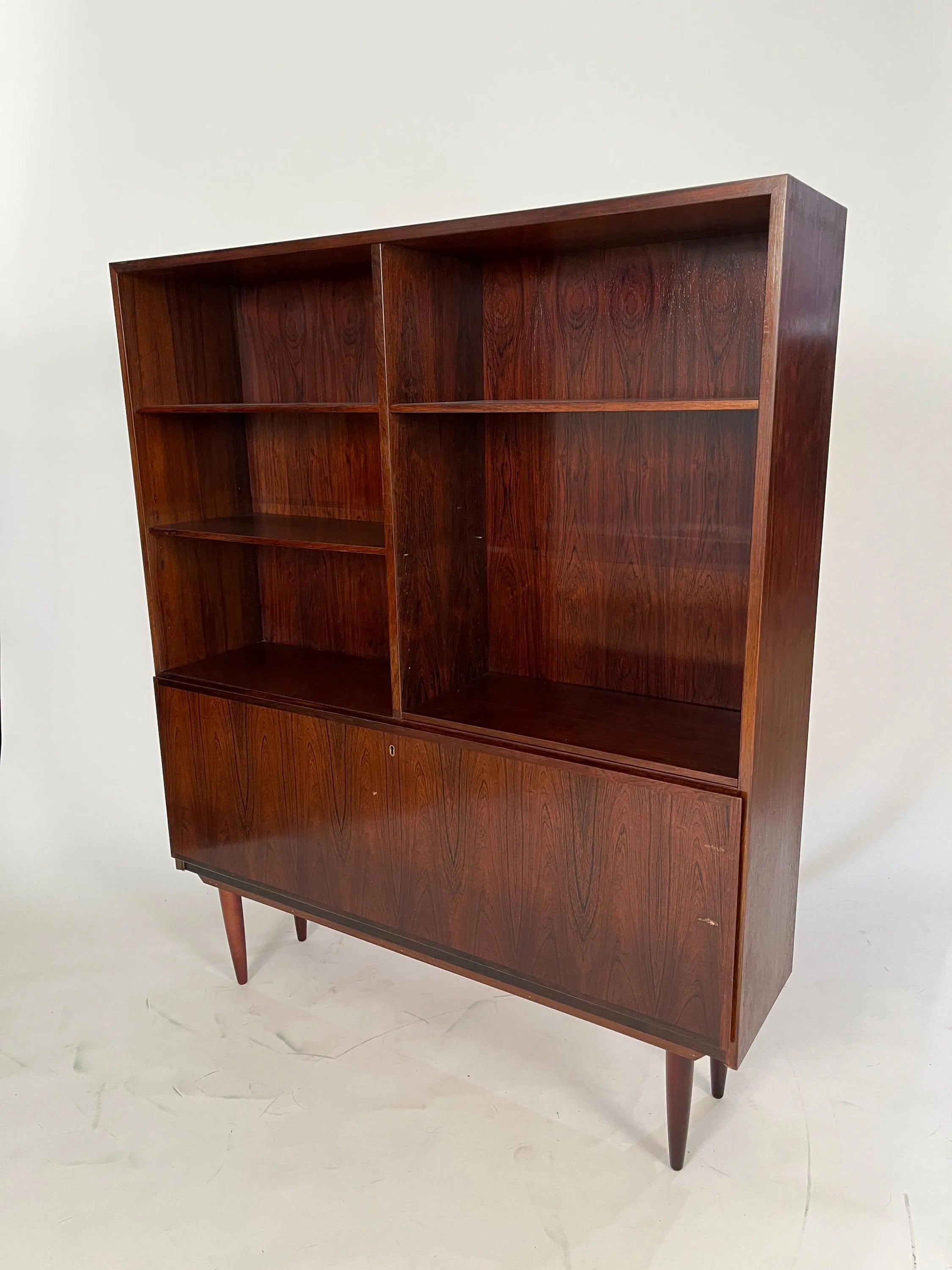 Mid-century rosewood bookcase cabinet Circa’s 1960’s