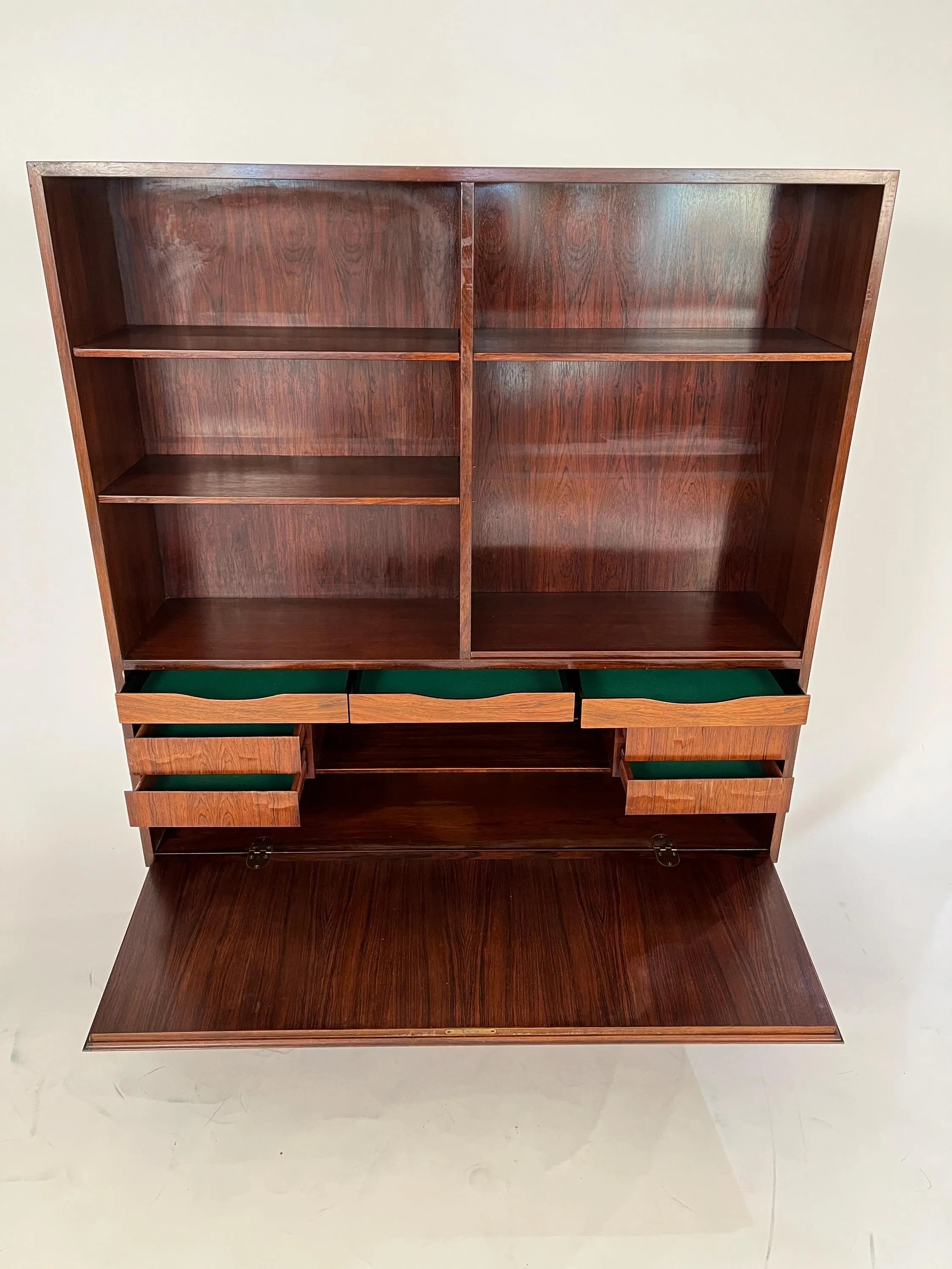 Mid-century rosewood bookcase cabinet Circa’s 1960’s