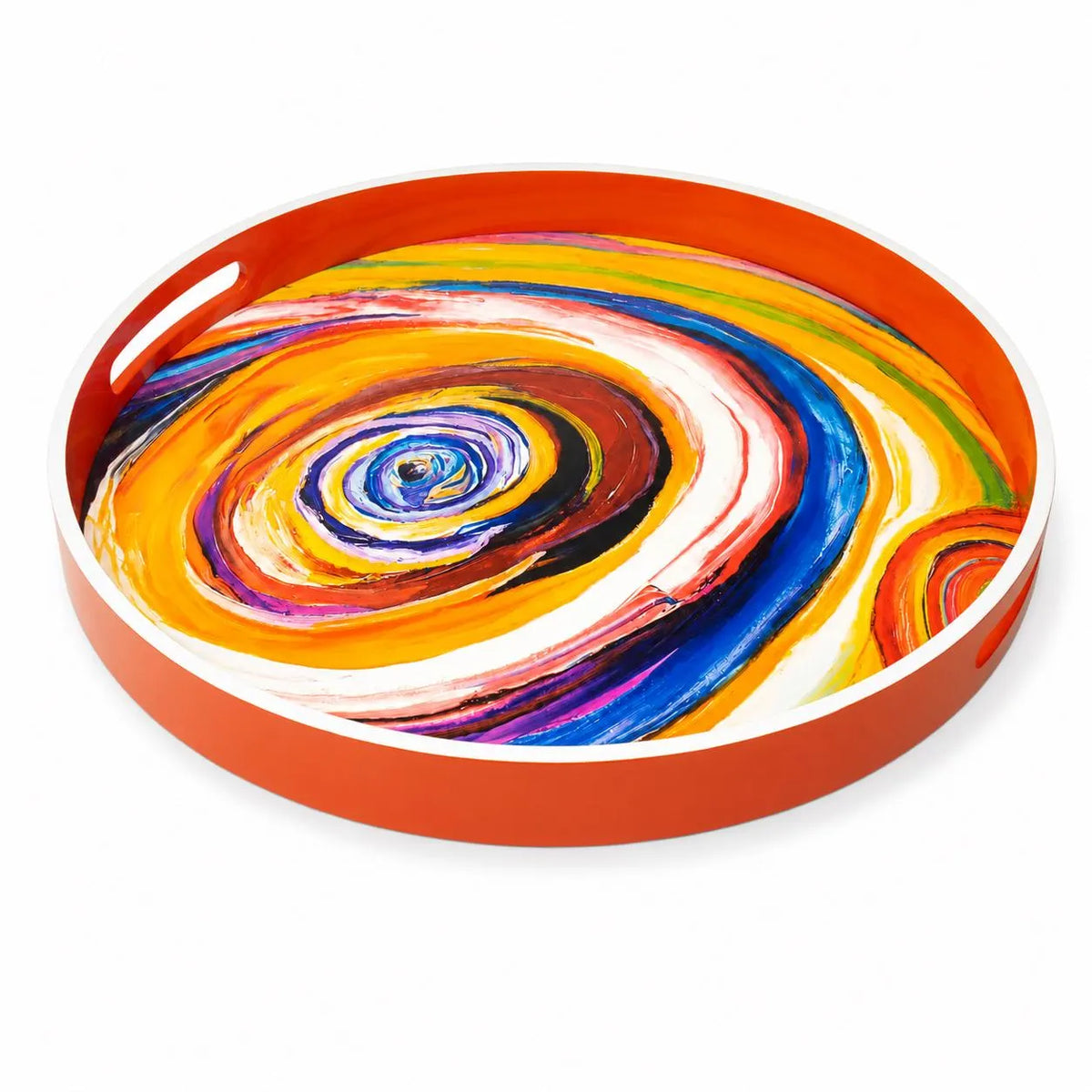 Bruce Mishell Art Lacquer Tray – Decorative Square Serving Tray | Medium & Large