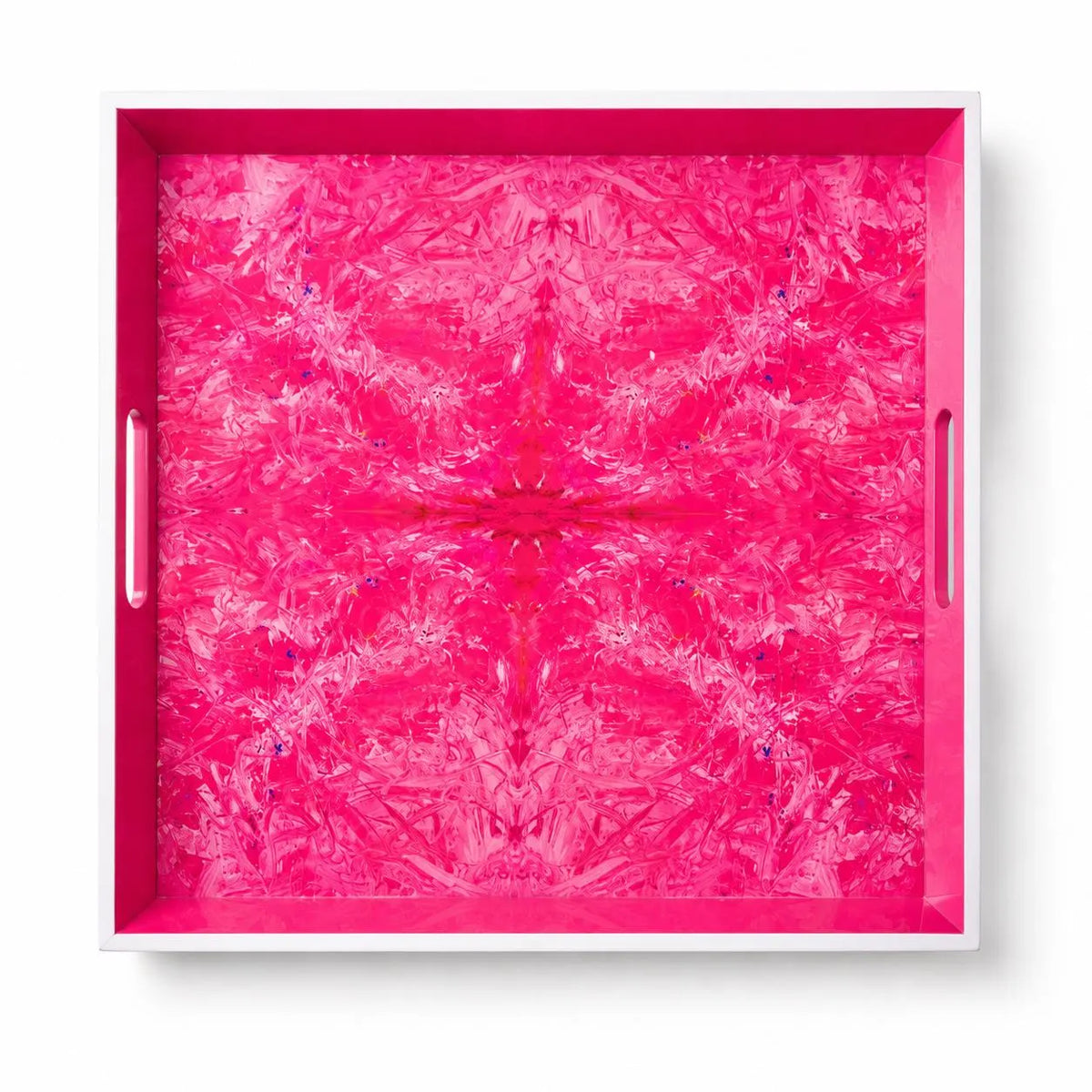 Bruce Mishell Art Lacquer Tray – Decorative Square Serving Tray | Medium & Large