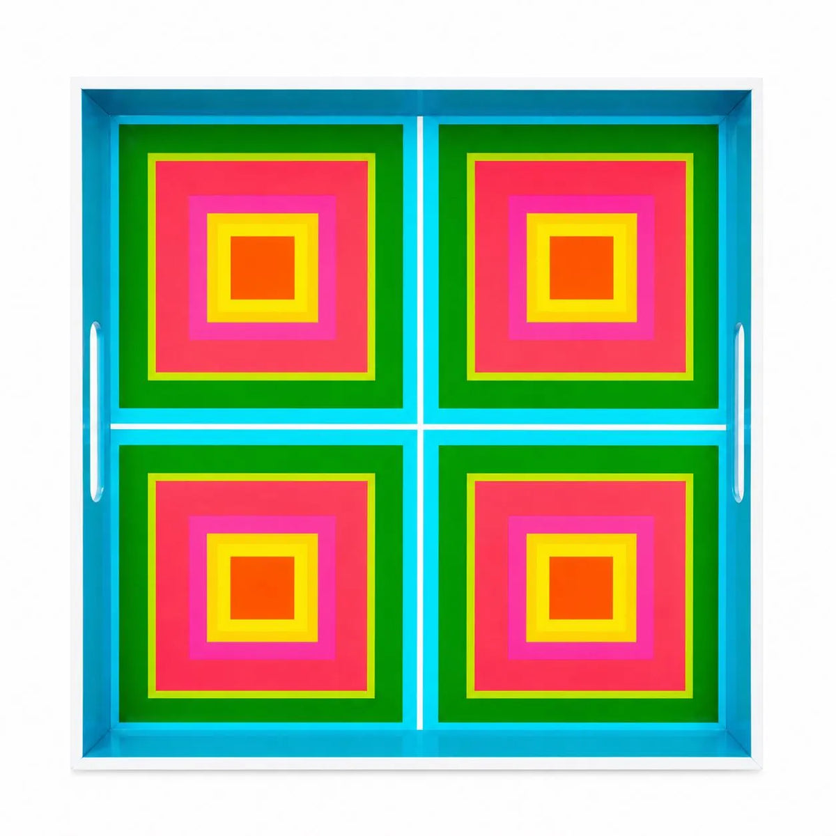 Bruce Mishell Art Lacquer Tray – Decorative Square Serving Tray | Medium & Large