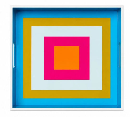 Bruce Mishell Art Lacquer Tray – Decorative Square Serving Tray | Medium & Large