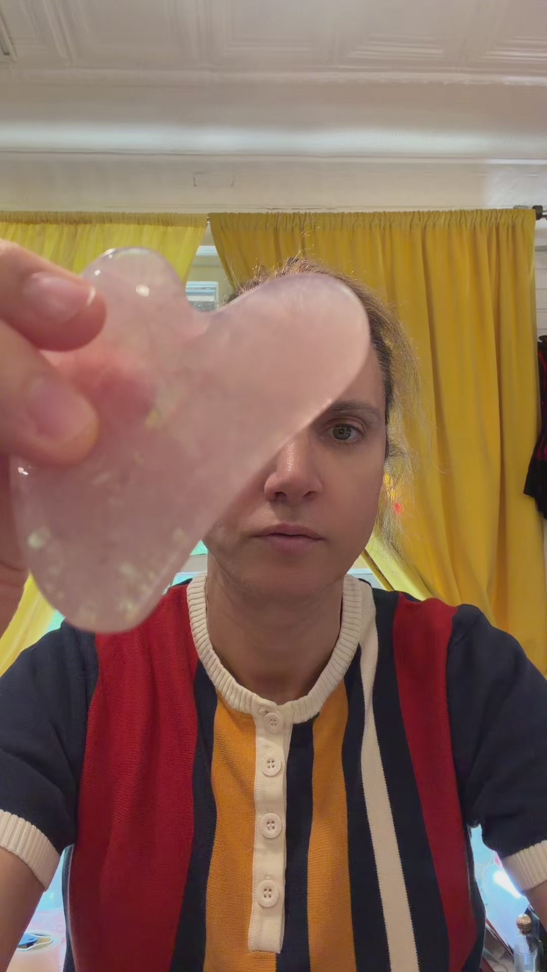 Natural Rose Quartz Gua Sha – Facial Massage & Sculpting Tool